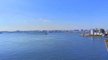 Fototapeta na wymiar View of Tokyo Bay, Japan