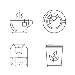 Tea Line Icons