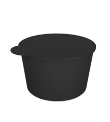 blank plastic container for sour cream, yogurt, jams and other products. MockUp Template For Your Design. 3d illustration