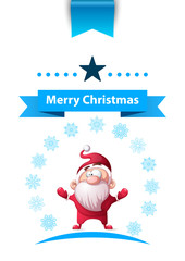 Santa Claus, Father Winter - Merry Christmas template.