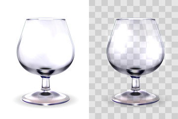 Brandy glass transparent