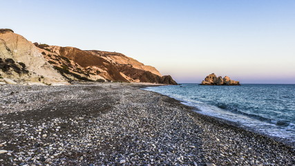 Beach of small stone