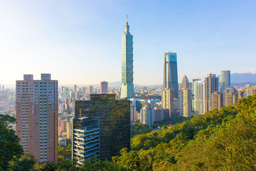 Taipei with Taipei 101 Skyscraper