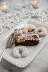 Weihnachtliche Schokoladen Brownies 