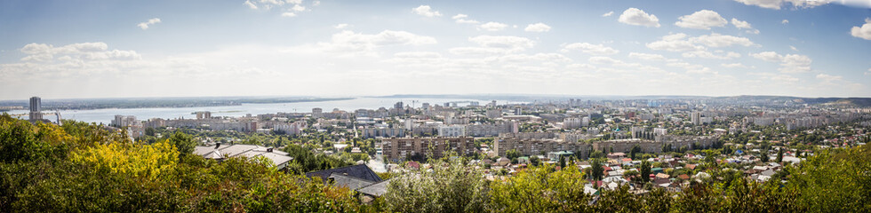 Fototapeta na wymiar panorama of the city of Saratov