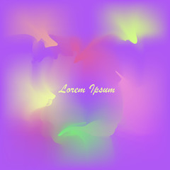 Violet blurred watercolor effect background, Lorem ipsum stock vector illustration
