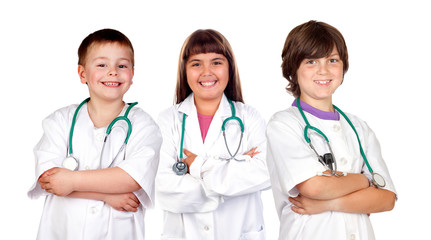 Fototapeta premium Team of small doctors