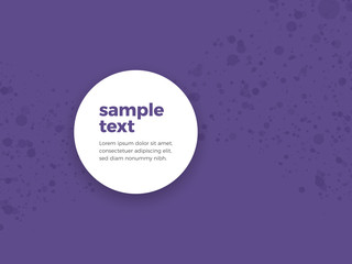 Ultraviolet dotted background with sample text