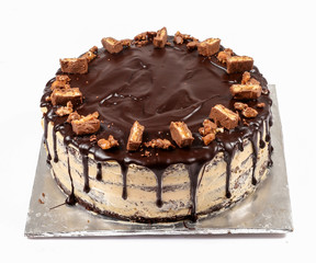 Chocolate Candy Topped Mocha Cream Cookies Butter Fudge Explosion Cake