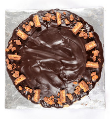 Chocolate Candy Topped Mocha Cream Cookies Butter Fudge Explosion Cake