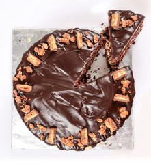 Chocolate Candy Topped Mocha Cream Cookies Butter Fudge Explosion Cake