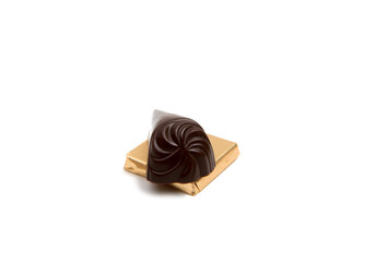 Chocolate tasty candies isolated