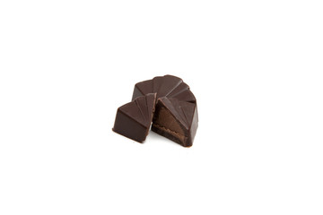 Chocolate tasty candies isolated