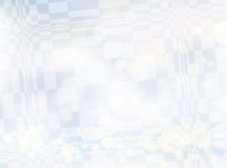 幾何学模様背景素材-シルバーホワイト