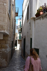 Fototapeta na wymiar Italy, Puglia, Conversano, alleys, houses and streets of the historic center