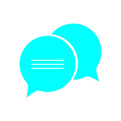 Chat icon. Dialog text