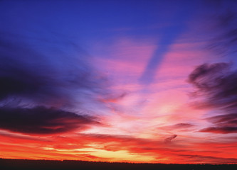 Sunset.