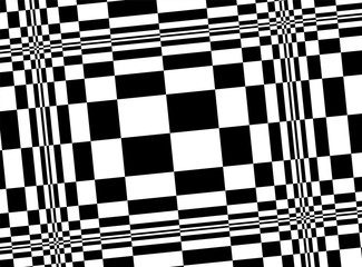 モノトーンの幾何学模様チェック