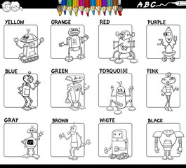 basic colors set worksheet for coloring