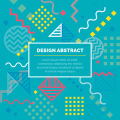 Vector of design abstract geometric pattern and background