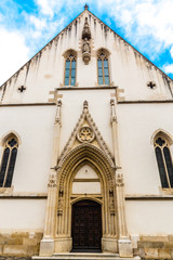 Fototapeta premium Church of Saint Mark - Zagreb, Croatia