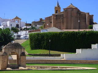 Palos de la Frontera en Huelva (Andalucia,España). Pueblo de partida de Cristobal Colon para el...