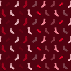 Seamless pattern with socks for your design