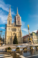 Fototapeta na wymiar Cathedral - Zagreb, Croatia, Europe