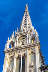Fototapeta na wymiar Tower Of Cathedral - Zagreb, Croatia, Europe