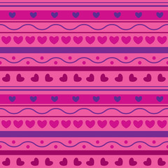 Seamless  valentine pattern