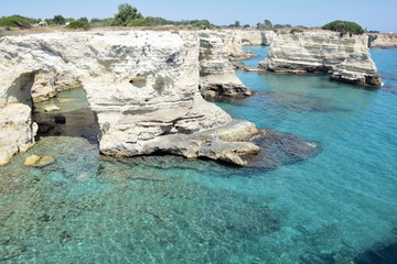 Coastline near Otranto in Salento, Apulia region, Italy