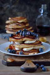 Blaubeer-Bananen-Puffer