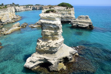 Coastline near Otranto in Salento, Apulia region, Italy