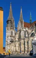Fototapeta premium St. Peter's Cathedral, Regensburg, Germany