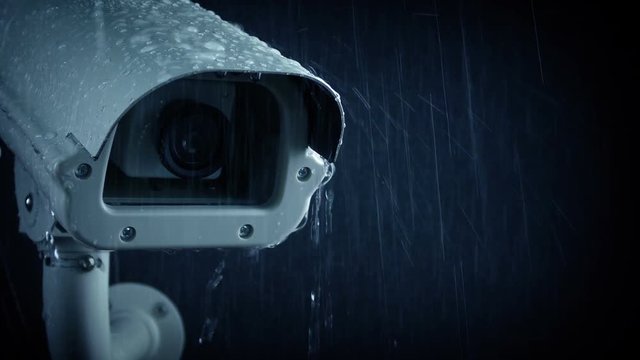 Passing CCTV Camera In Heavy Rain