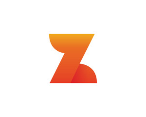 Modern Flaming Passionate Round Corporate Z Letter Logo Symbol 