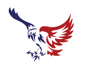 Obraz premium Logo sił specjalnych American Patriotic Eagle
