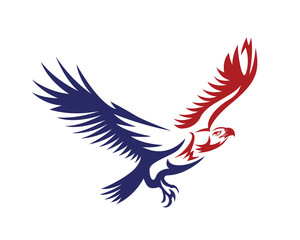 Obraz premium American Patriotic Eagle Special Force Logo