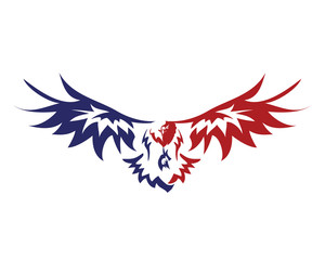 Naklejka premium American Patriotic Eagle Special Force Logo