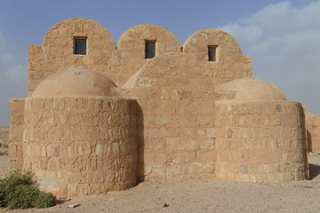 Der kleine Palast von Amra in Jordanien