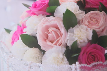 薔薇の花籠