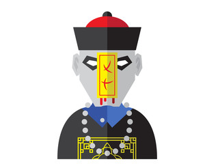 Modern Scary Halloween Flat Avatar Character Illustration