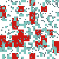 Knitted Christmas Abstract Square Pattern