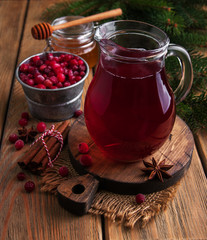 Christmas hot mulled wine