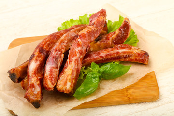Smoked pork ribs