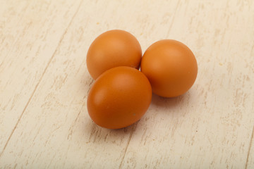 Raw eggs