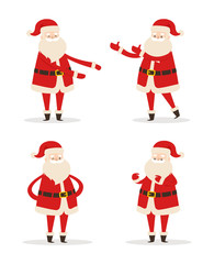 Happy Smiling Santa Claus Vector Illustration