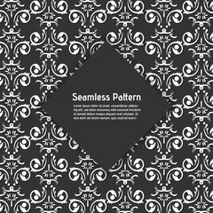 Seamless Pattern Floral Background Template