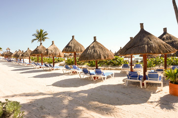 Cabanas at Beach