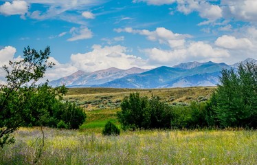 The stunning mountains and meadows of Big Sky Country in Montana.